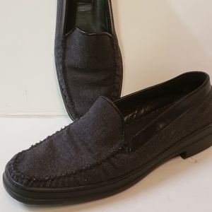 NEW Stuart Weitzman womens black gray loafer 7.5